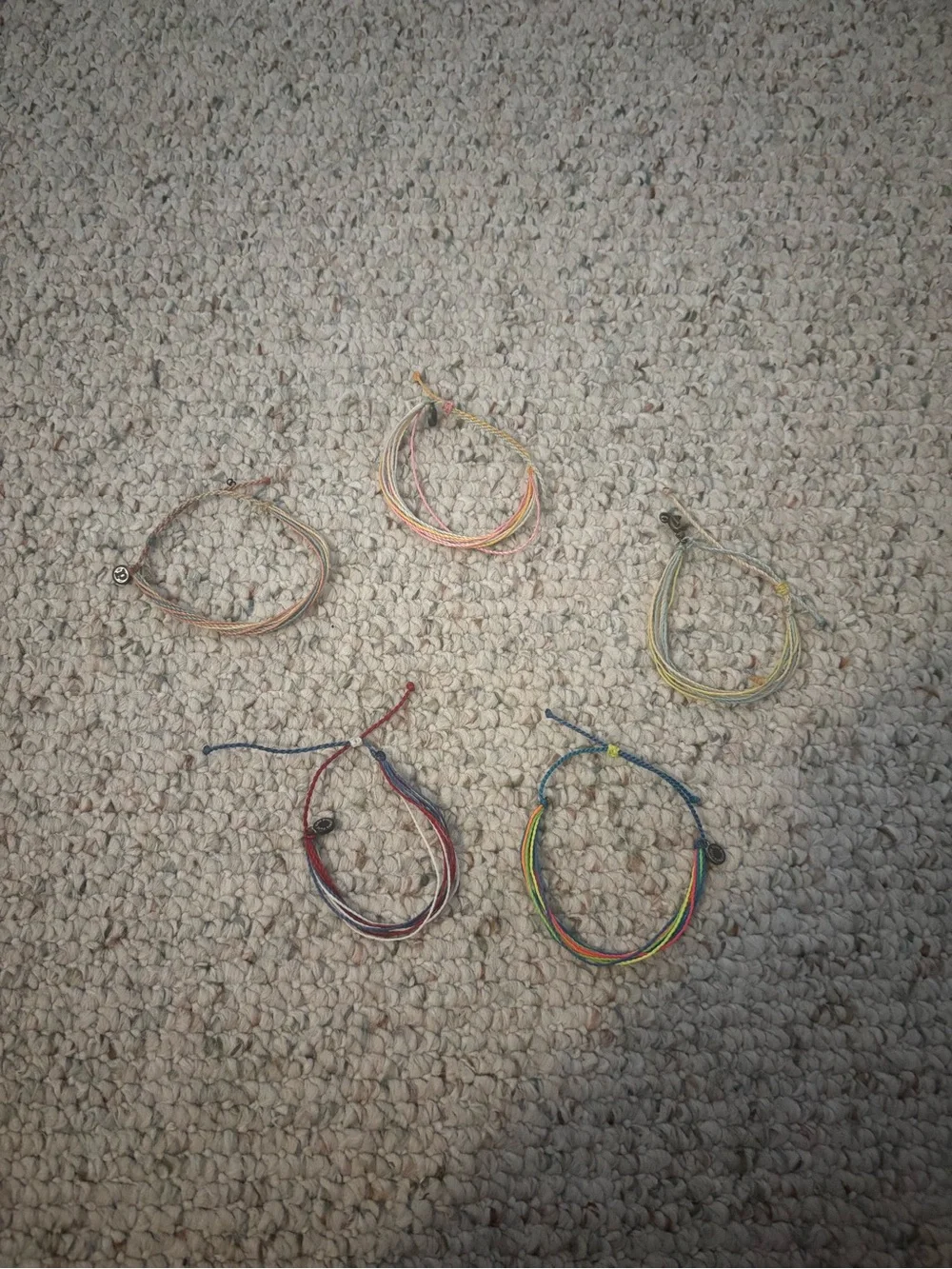 Pura Vida Multicolor Cord Bracelet Set with Rainbow & Pastel Tones